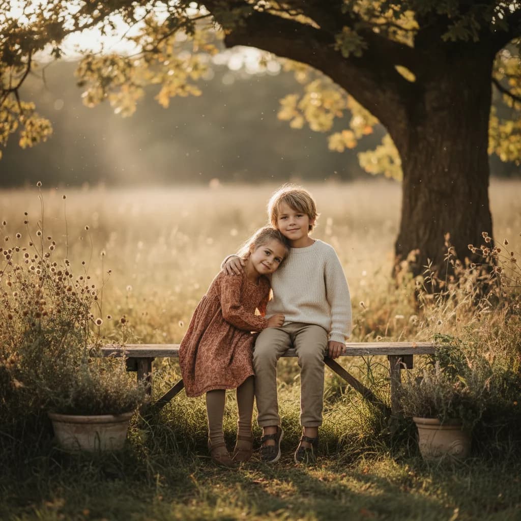 Two young people sitting together supportively outdoors
